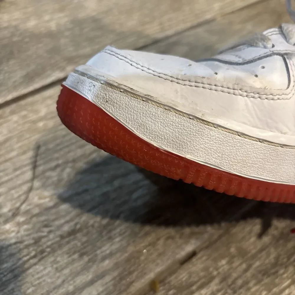 Nike Air Force 1 Thank You Plastic Bag White/Red Youth Size 6